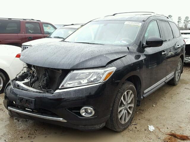 5N1AR2MN9DC607820 - 2013 NISSAN PATHFINDER BLACK photo 2