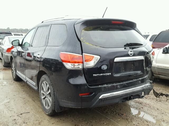 5N1AR2MN9DC607820 - 2013 NISSAN PATHFINDER BLACK photo 3