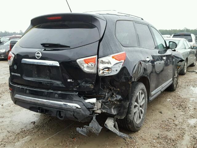 5N1AR2MN9DC607820 - 2013 NISSAN PATHFINDER BLACK photo 4