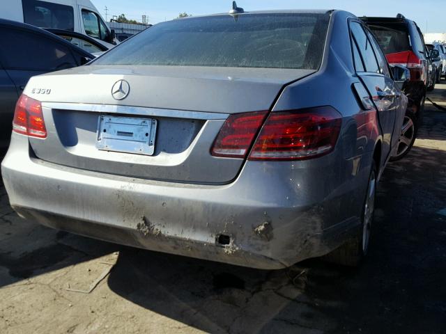 WDDHF5KB9EA847670 - 2014 MERCEDES-BENZ E 350 GRAY photo 4