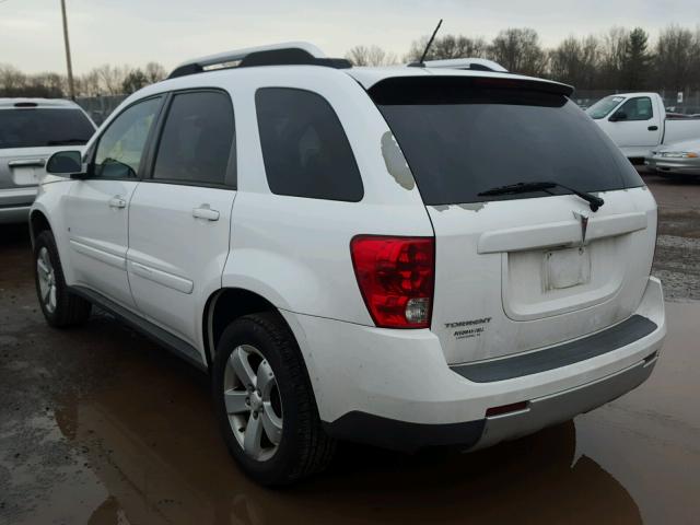 2CKDL63FX76080266 - 2007 PONTIAC TORRENT WHITE photo 3