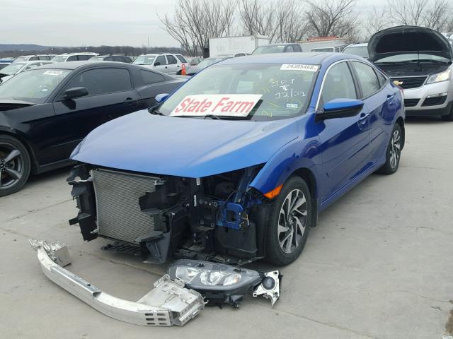 19XFC2F76GE075501 - 2016 HONDA CIVIC EX BLUE photo 2
