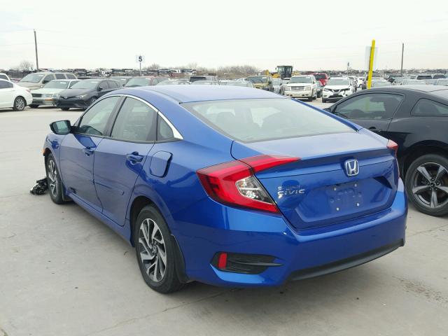 19XFC2F76GE075501 - 2016 HONDA CIVIC EX BLUE photo 3