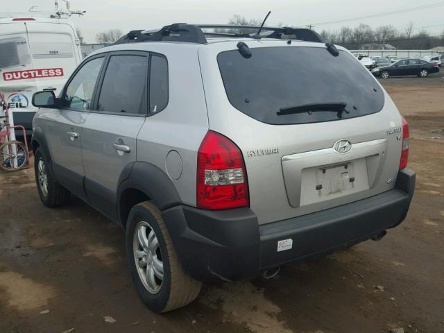 KM8JN72D06U383689 - 2006 HYUNDAI TUCSON GLS SILVER photo 3