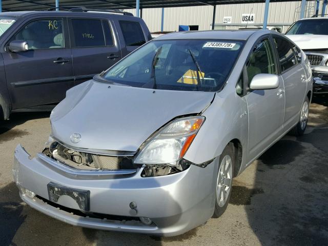 JTDKB20U683436430 - 2008 TOYOTA PRIUS SILVER photo 2