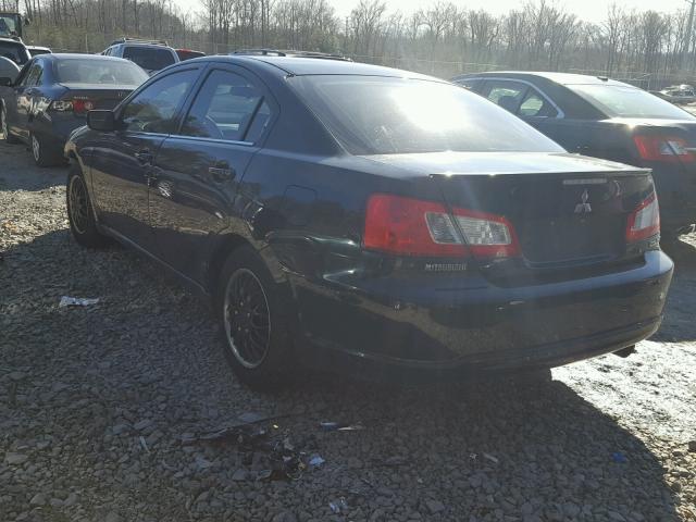 4A32B3FF8CE008903 - 2012 MITSUBISHI GALANT ES BLACK photo 3