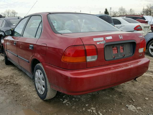 1HGEJ6675WL041789 - 1998 HONDA CIVIC LX MAROON photo 3