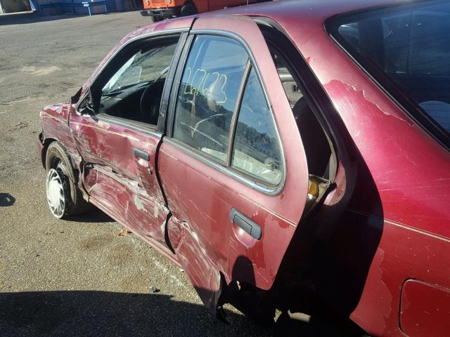 3N1AB41D1SL005031 - 1995 NISSAN SENTRA XE RED photo 10