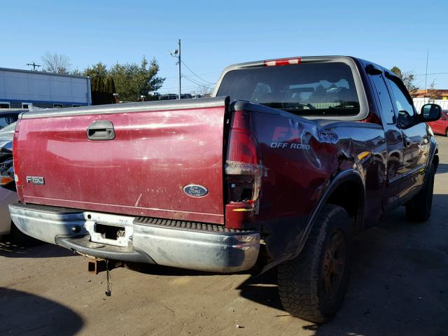 1FTRX18L63NA32739 - 2003 FORD F150 MAROON photo 4