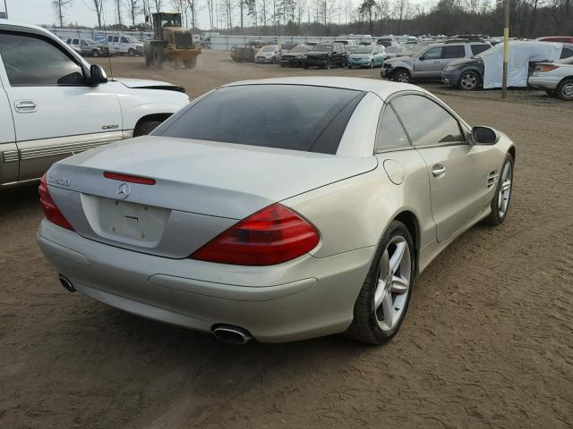 WDBSK75F73F010291 - 2003 MERCEDES-BENZ SL 500R SILVER photo 4