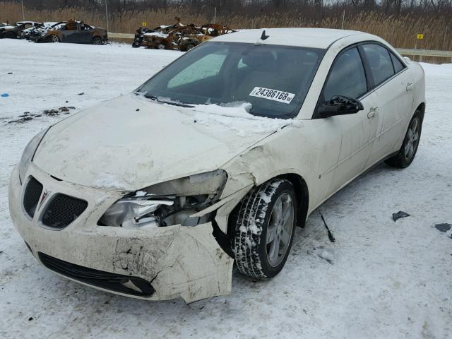 1G2ZH57N284253943 - 2008 PONTIAC G6 GT WHITE photo 2