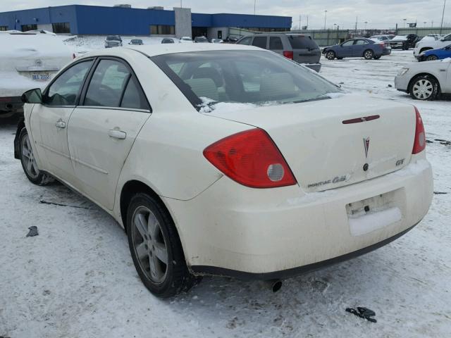 1G2ZH57N284253943 - 2008 PONTIAC G6 GT WHITE photo 3