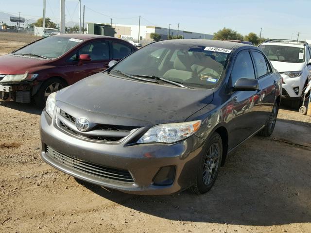 JTDBU4EE5B9160589 - 2011 TOYOTA COROLLA BA GRAY photo 2