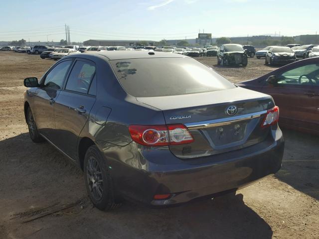 JTDBU4EE5B9160589 - 2011 TOYOTA COROLLA BA GRAY photo 3