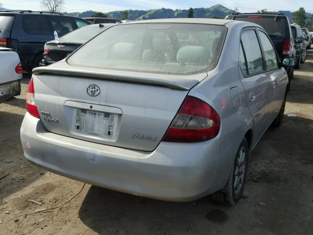 JT2BK18U930083943 - 2003 TOYOTA PRIUS SILVER photo 4