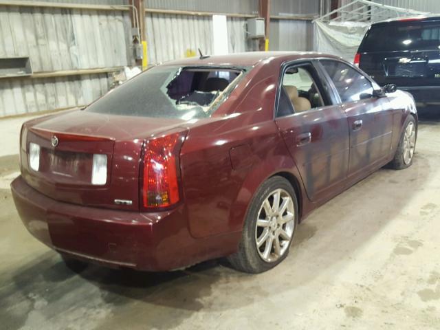 1G6DP577770179504 - 2007 CADILLAC CTS HI FEA MAROON photo 4