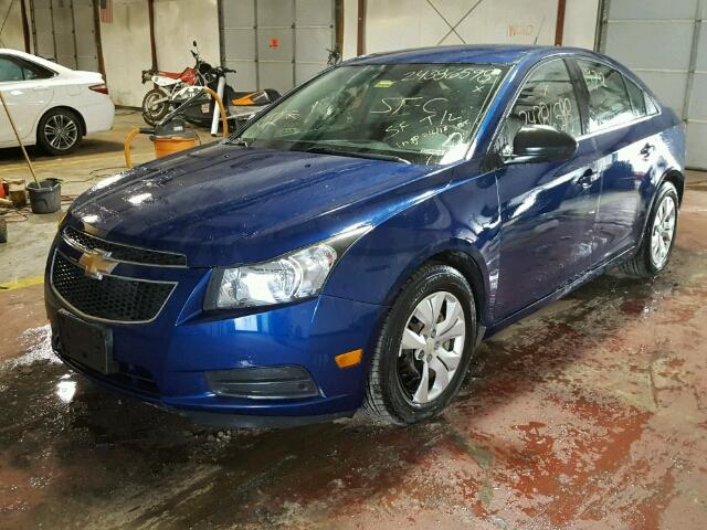 1G1PD5SH4C7329971 - 2012 CHEVROLET CRUZE LS BLUE photo 2