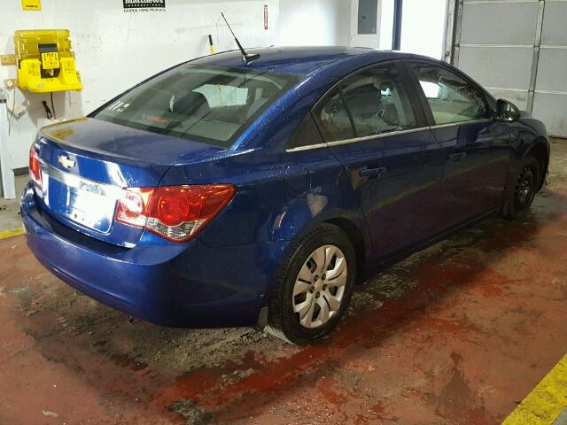 1G1PD5SH4C7329971 - 2012 CHEVROLET CRUZE LS BLUE photo 4