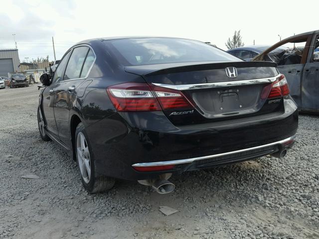 1HGCR2F56HA082731 - 2017 HONDA ACCORD SPO BLACK photo 3