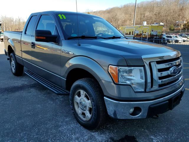 1FTFX1EF8BFB36756 - 2011 FORD F150 SUPER GRAY photo 1