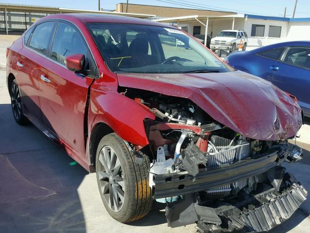 3N1CB7AP9HY361713 - 2017 NISSAN SENTRA SR RED photo 1