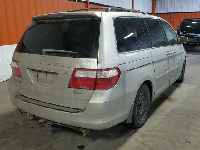 5FNRL38406B506977 - 2006 HONDA ODYSSEY EX SILVER photo 4