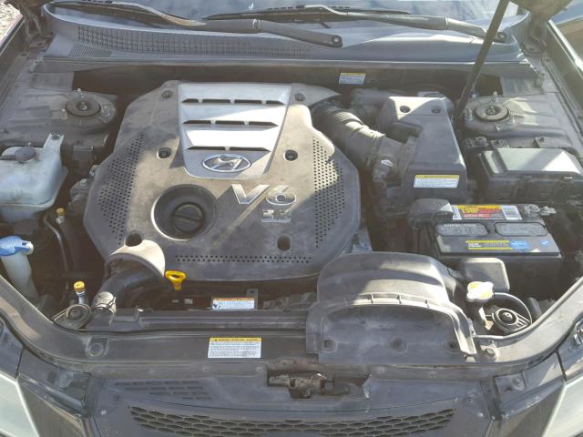 5NPEU46F17H185394 - 2007 HYUNDAI SONATA SE BLACK photo 7