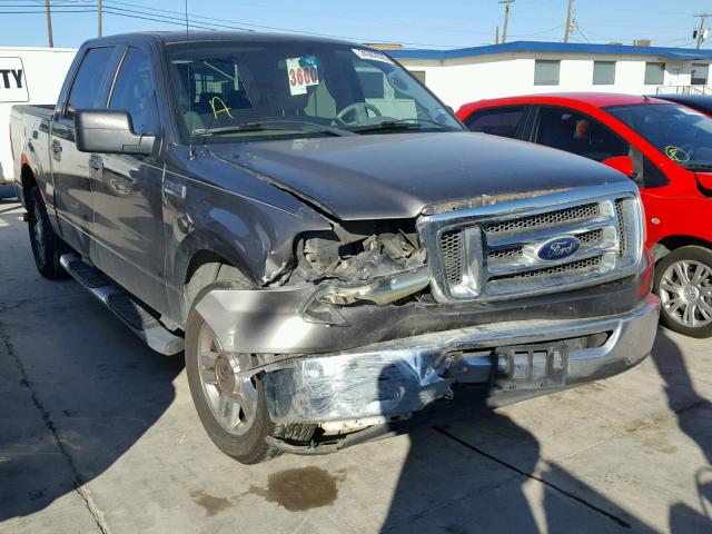 1FTRW12W68KC20787 - 2008 FORD F150 SUPER GRAY photo 1