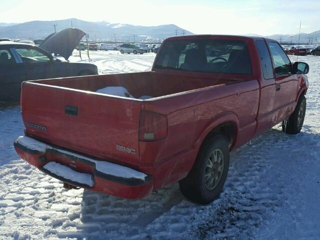 1GTDT19W128238045 - 2002 GMC SONOMA RED photo 4