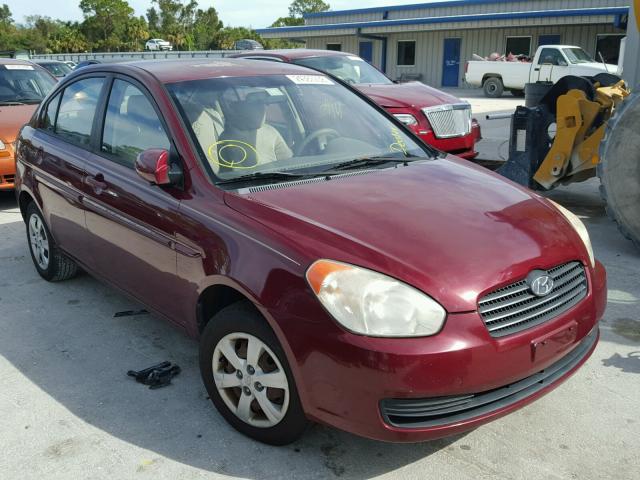 KMHCN46C49U291062 - 2009 HYUNDAI ACCENT GLS MAROON photo 1