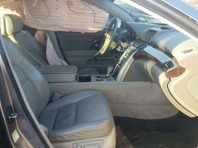 JH4KB16668C002073 - 2008 ACURA RL GRAY photo 5