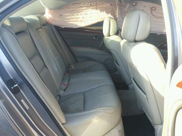 JH4KB16668C002073 - 2008 ACURA RL ნაცრისფერი ფოტო 6
