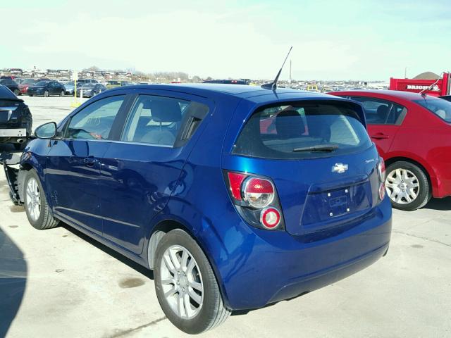 1G1JC6SH9C4200298 - 2012 CHEVROLET SONIC LT BLUE photo 3