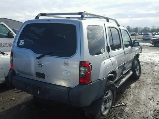 5N1ED28Y74C613782 - 2004 NISSAN XTERRA XE SILVER photo 4