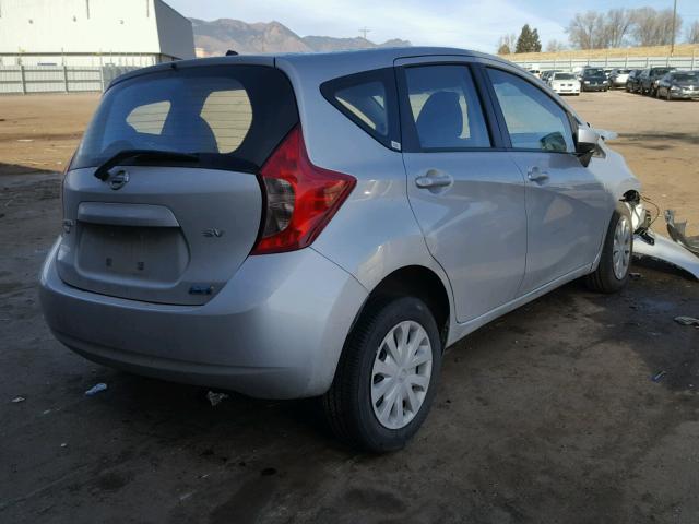 3N1CE2CP1FL422313 - 2015 NISSAN VERSA NOTE SILVER photo 4