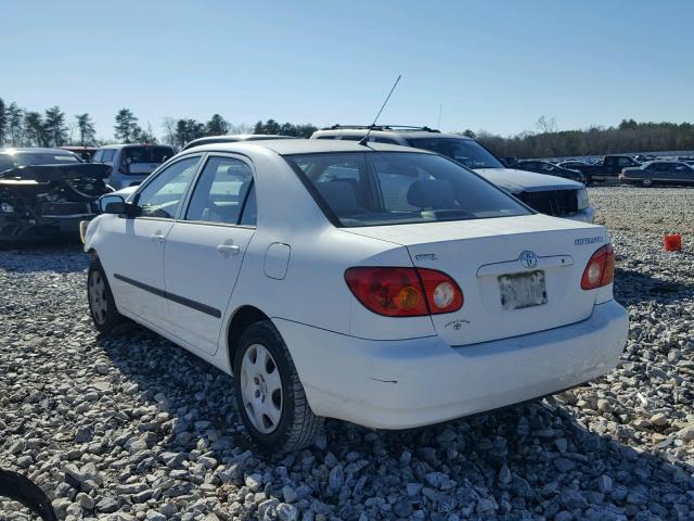 1NXBR32E54Z249526 - 2004 TOYOTA COROLLA WHITE photo 3