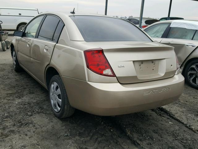 1G8AJ55F37Z135789 - 2007 SATURN ION LEVEL GOLD photo 3