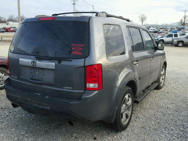 5FNYF4H52CB024640 - 2012 HONDA PILOT EXL CHARCOAL photo 4