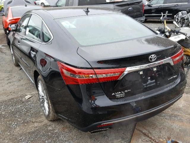 4T1BK1EB1JU267964 - 2018 TOYOTA AVALON XLE BLACK photo 3