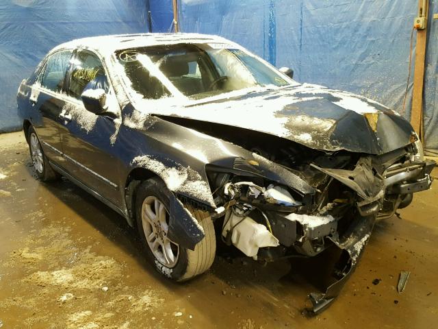 1HGCM56757A122216 - 2007 HONDA ACCORD EX GRAY photo 1