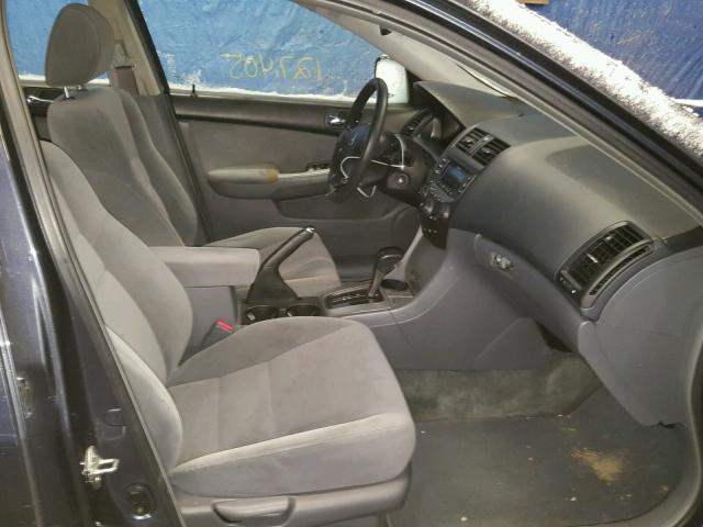 1HGCM56757A122216 - 2007 HONDA ACCORD EX GRAY photo 5