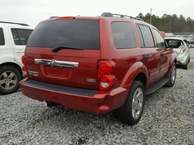 1D8HD58287F580827 - 2007 DODGE DURANGO LI BURGUNDY photo 4