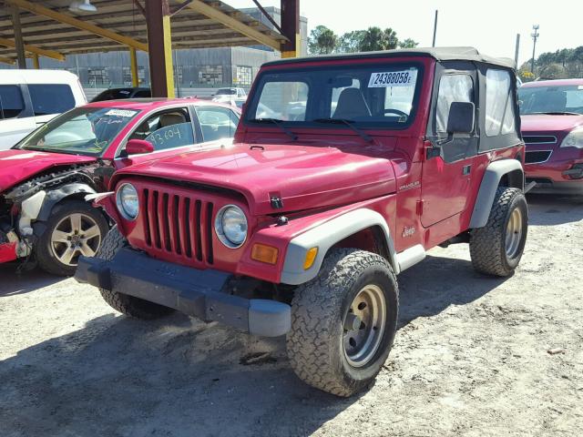 1J4FA29P41P329273 - 2001 JEEP WRANGLER / RED photo 2