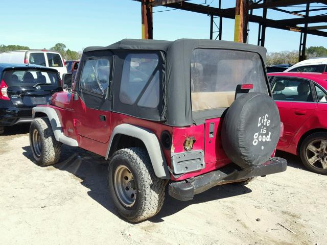 1J4FA29P41P329273 - 2001 JEEP WRANGLER / RED photo 3