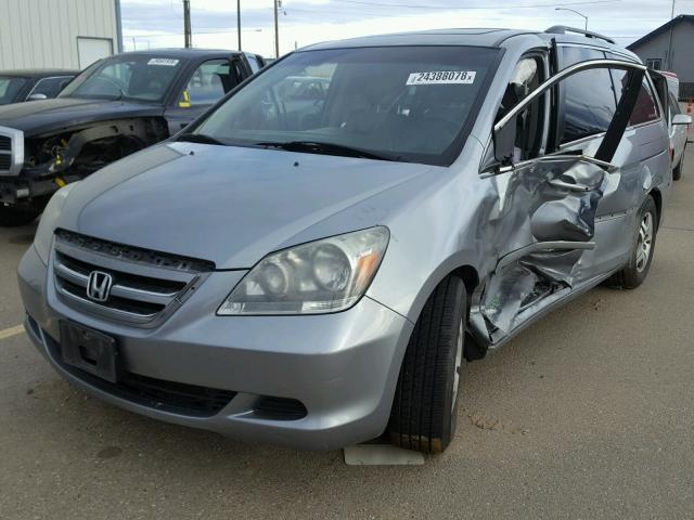 5FNRL38687B116048 - 2007 HONDA ODYSSEY EX GRAY photo 2