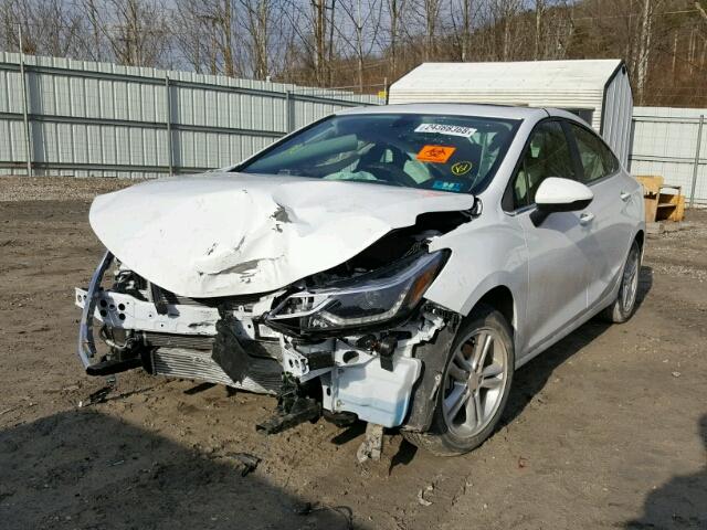 1G1BE5SM6G7309120 - 2016 CHEVROLET CRUZE LT WHITE photo 2