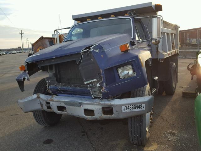 1FDXF82K6KVA07692 - 1989 FORD F800 BLUE photo 2