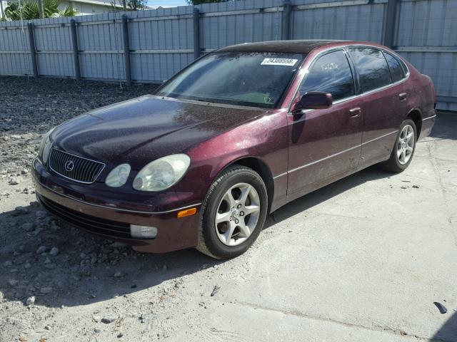 JT8BD69S110145892 - 2001 LEXUS GS 300 RED photo 2