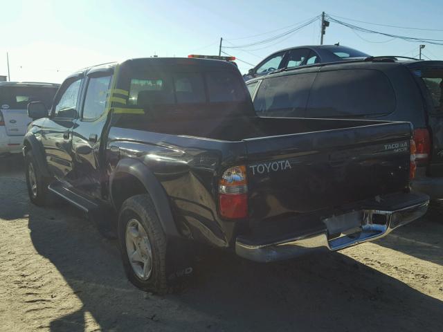 5TEHN72N51Z736746 - 2001 TOYOTA TACOMA DOU BLACK photo 3