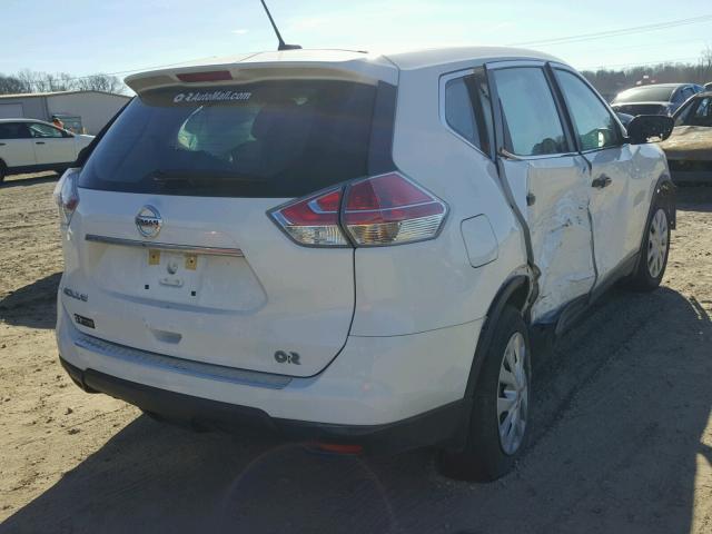 KNMAT2MTXGP664951 - 2016 NISSAN ROGUE S WHITE photo 4